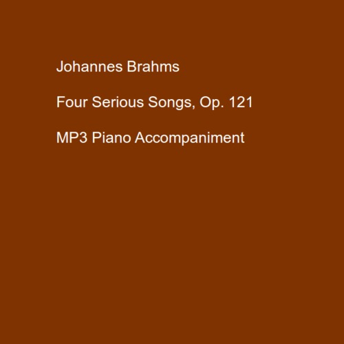 Product picture Brahms -  Ich wandte mich und sahe, Op. 121/2 (B flat)